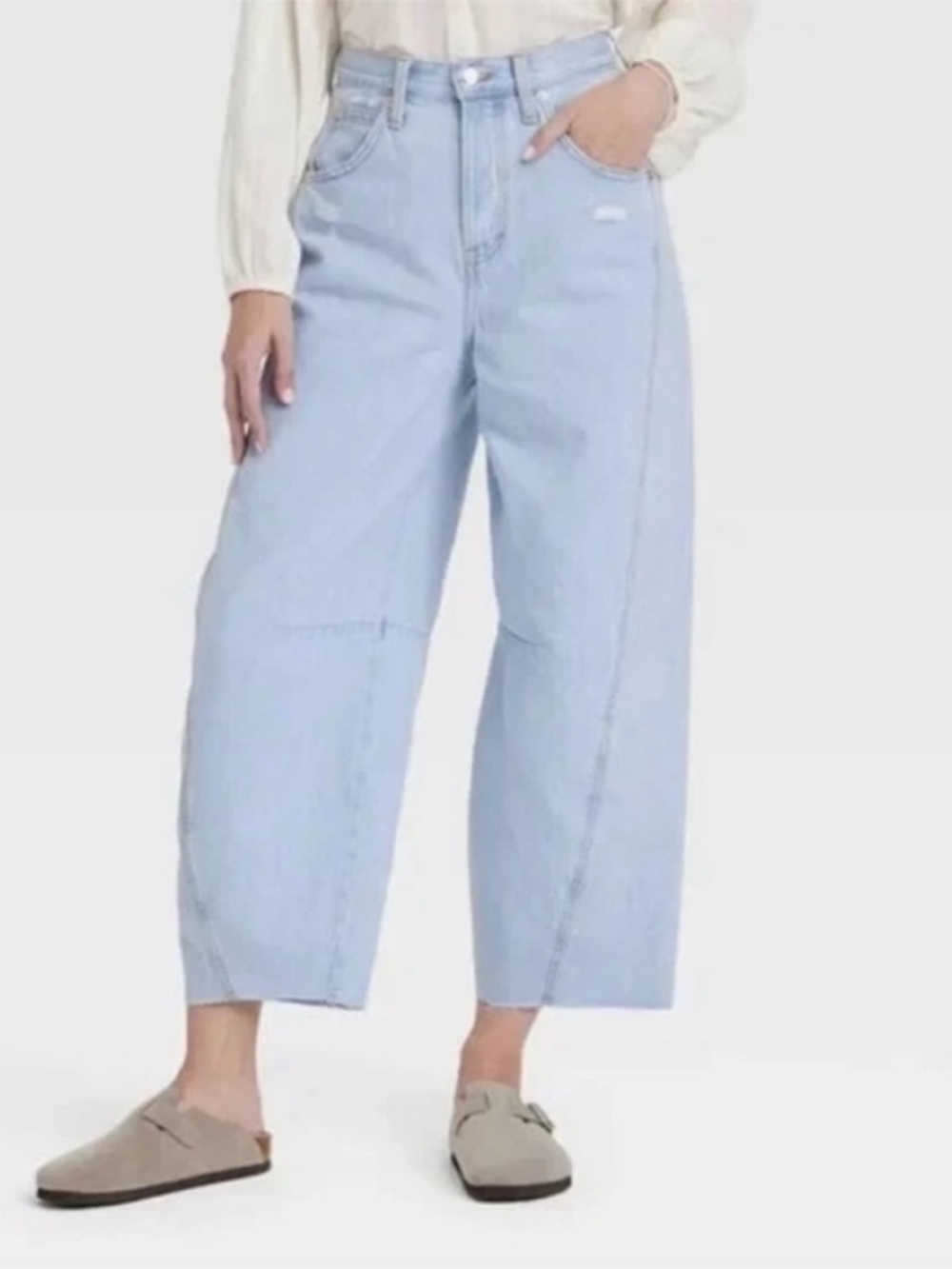 Universal Thread High Rise Curved Barrel Leg Ankle Blue Jeans Var Sizes | NWT